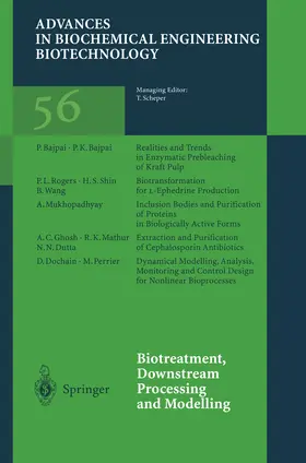 Scheper |  Biotreatment, Downstream Processing and Modelling | eBook | Sack Fachmedien