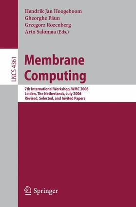 Hoogeboom / Salomaa / Paun |  Membrane Computing | Buch |  Sack Fachmedien