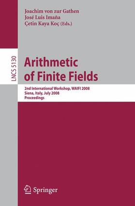 von zur Gathen / Koc / Imana |  Arithmetic of Finite Fields | Buch |  Sack Fachmedien
