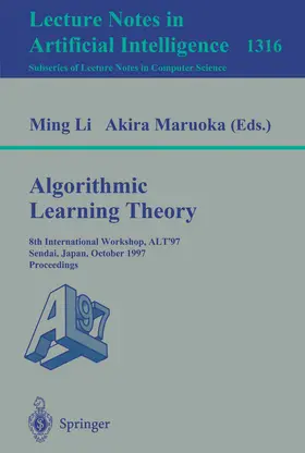 Li / Maruoka |  Algorithmic Learning Theory | eBook | Sack Fachmedien