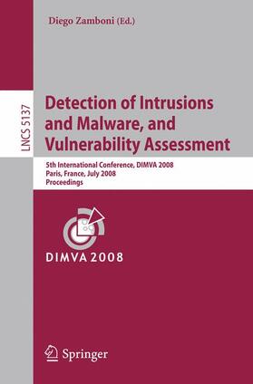 Zamboni |  Detection of Intrusions and Malware, and Vulnerability Assessment | Buch |  Sack Fachmedien