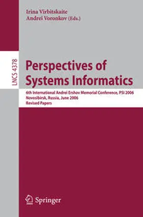 Voronkov |  Perspectives of Systems Informatics | eBook | Sack Fachmedien