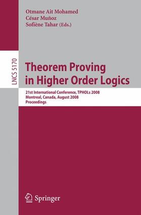 Ait Mohamed / Tahar / Munoz |  Theorem Proving in Higher Order Logics | Buch |  Sack Fachmedien