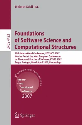 Seidl |  Foundations of Software Science and Computational Structures | Buch |  Sack Fachmedien