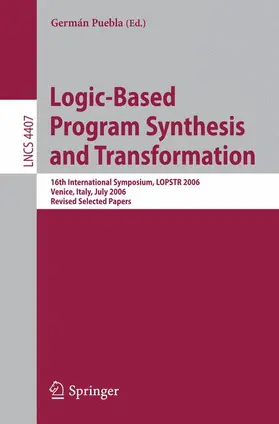 Puebla |  Logic-Based Program Synthesis and Transformation | Buch |  Sack Fachmedien