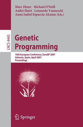 Ebner / O'Neill / Esparcia-Alcázar |  Genetic Programming | Buch |  Sack Fachmedien