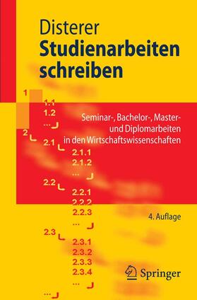 Disterer |  Studienarbeiten schreiben | eBook | Sack Fachmedien