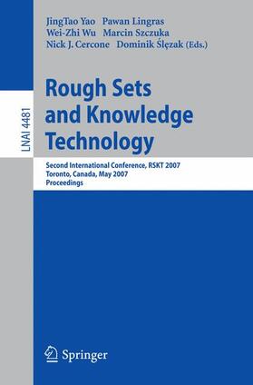 Yao / Lingras / Slezak |  Rough Sets and Knowledge Technology | Buch |  Sack Fachmedien