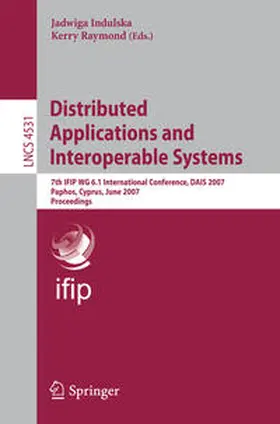 Indulska / Raymond |  Distributed Applications and Interoperable Systems | eBook | Sack Fachmedien