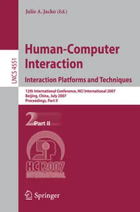 Jacko |  Human-Computer Interaction. Interaction Platforms and Techniques | eBook | Sack Fachmedien