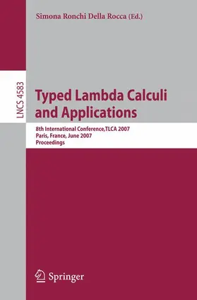 Ronchi Della Rocca |  Typed Lambda Calculi and Applications | Buch |  Sack Fachmedien