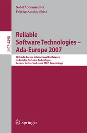 Abdennahder / Kordon | Reliable Software Technologies - Ada-Europe 2007 | E-Book | sack.de