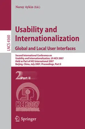 Aykin |  Usability and Internationalization. Global and Local User Interfaces | eBook | Sack Fachmedien