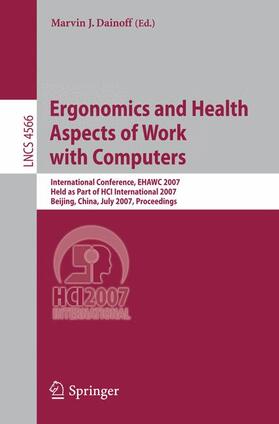 Dainoff |  Ergonomics and Health Aspects of Work with Computers | Buch |  Sack Fachmedien
