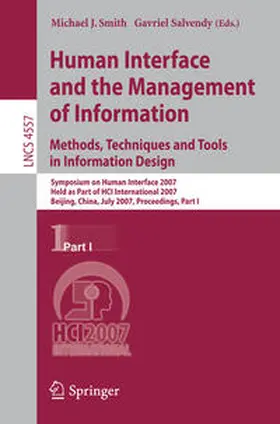 Smith / Salvendy |  Human Interface and the Management of Information. Methods, Techniques and Tools in Information Design | eBook | Sack Fachmedien