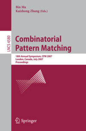 Ma / Zhang |  Combinatorial Pattern Matching | eBook | Sack Fachmedien