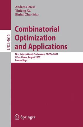 Dress / Zhu / Xu |  Combinatorial Optimization and Applications | Buch |  Sack Fachmedien