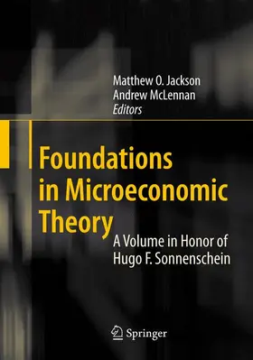 McLennan / Jackson |  Foundations in Microeconomic Theory | Buch |  Sack Fachmedien