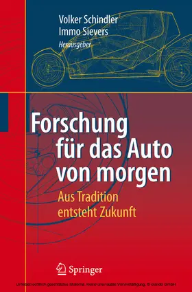 Schindler / Sievers |  Forschung für das Auto von morgen | eBook | Sack Fachmedien