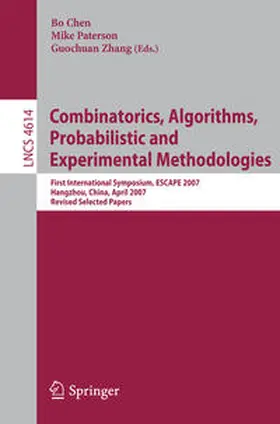 Chen / Paterson / Zhang |  Combinatorics, Algorithms, Probabilistic and Experimental Methodologies | eBook | Sack Fachmedien