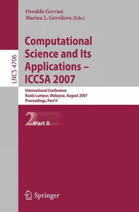Gervasi |  Computational Science and Its Applications - ICCSA 2007 | Buch |  Sack Fachmedien