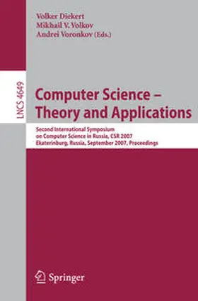 Diekert / Volkov / Voronkov |  Computer Science - Theory and Applications | eBook | Sack Fachmedien