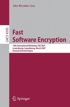Biryukov |  Fast Software Encryption | Buch |  Sack Fachmedien