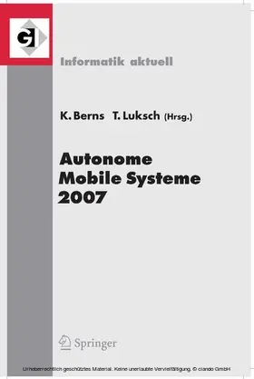 Berns / Luksch |  Autonome Mobile Systeme 2007 | eBook | Sack Fachmedien