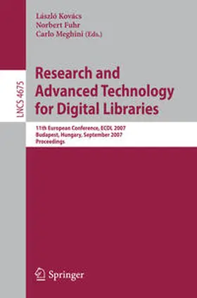 Kovács / Fuhr / Meghini |  Research and Advanced Technology for Digital Libraries | eBook | Sack Fachmedien