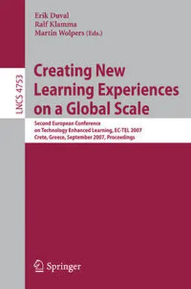 Duval / Klamma / Wolpers |  Creating New Learning Experiences on a Global Scale | eBook | Sack Fachmedien