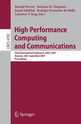 Perrott / Chapman / Yang |  High Performance Computing and Communications | Buch |  Sack Fachmedien