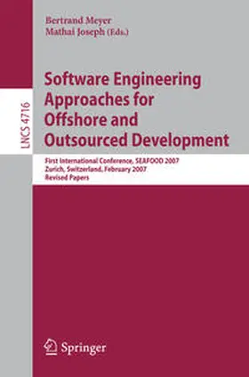 Meyer / Joseph |  Software Engineering Approaches for Offshore and Outsourced Development | eBook | Sack Fachmedien