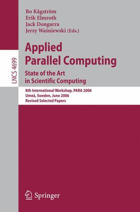 Kagström / Wasniewski / Elmroth |  Applied Parallel Computing | Buch |  Sack Fachmedien