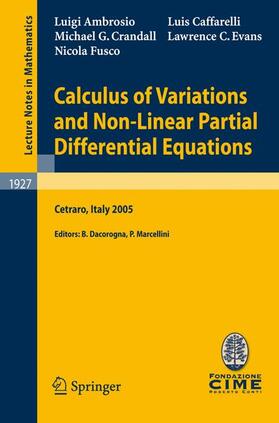 Ambrosio / Caffarelli / Dacorogna |  Calculus of Variations and Nonlinear Partial Differential Equations | Buch |  Sack Fachmedien