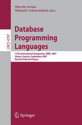 Schwartzbach / Arenas |  Database Programming Languages | Buch |  Sack Fachmedien