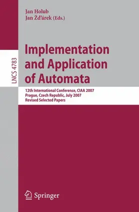 Ždárek / Holub |  Implementation and Application of Automata | Buch |  Sack Fachmedien