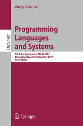 Shao |  Programming Languages and Systems | eBook | Sack Fachmedien