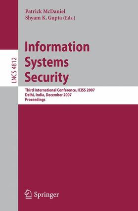 Gupta / McDaniel |  Information Systems Security | Buch |  Sack Fachmedien