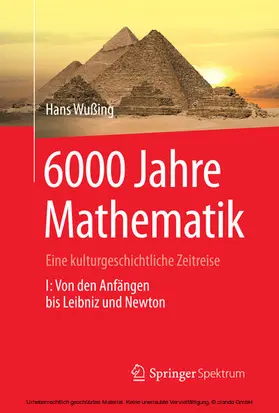 Wußing |  6000 Jahre Mathematik | eBook | Sack Fachmedien