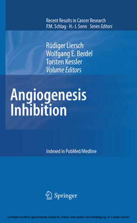 Liersch / Berdel / Kessler |  Angiogenesis Inhibition | eBook | Sack Fachmedien