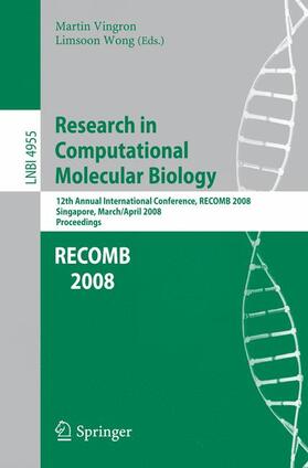 Wong / Vingron |  Research in Computational Molecular Biology | Buch |  Sack Fachmedien