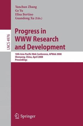 Zhang / Xu / Yu |  Progress in WWW Research and Development | Buch |  Sack Fachmedien