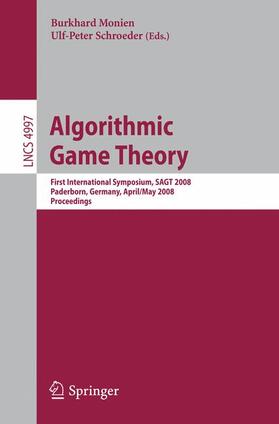 Schroeder / Monien |  Algorithmic Game Theory | Buch |  Sack Fachmedien