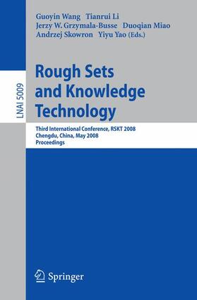 Wang / Li / Yao |  Rough Sets and Knowledge Technology | Buch |  Sack Fachmedien