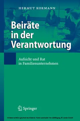 Kormann | Beiräte in der Verantwortung | E-Book | sack.de