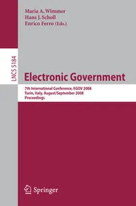 Wimmer / Scholl / Ferro |  Electronic Government | eBook | Sack Fachmedien