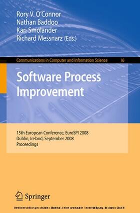 O'Connor / Baddoo / Smolander |  Software Process Improvement | eBook | Sack Fachmedien
