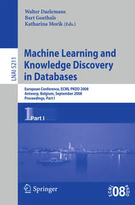 Daelemans / Morik |  Machine Learning and Knowledge Discovery in Databases | eBook | Sack Fachmedien