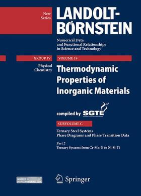 Watson / Markus |  Thermodynamic Properties of Inorganic Materials Compiled by SGTE | Buch |  Sack Fachmedien