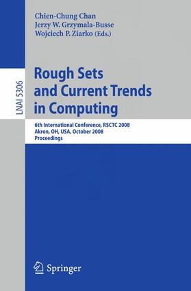 Chan / Ziarko / Grzymala-Busse |  Rough Sets and Current Trends in Computing | Buch |  Sack Fachmedien